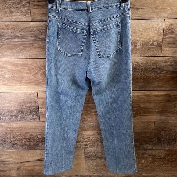 Gloria Vanderbuilt Amanda Style Indigo Blue Jeans Size 8P  Short Vintage - Picture 7 of 12